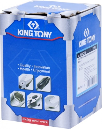 Ударная головка шестигранная с посадкой 1" KING TONY 853536М 36 мм 853536M - изображение 3