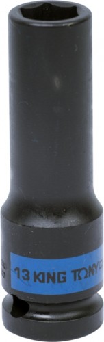 Ударная головка шестигранная с посадкой 1/2" KING TONY 443513М 13 мм глубокая 443513M