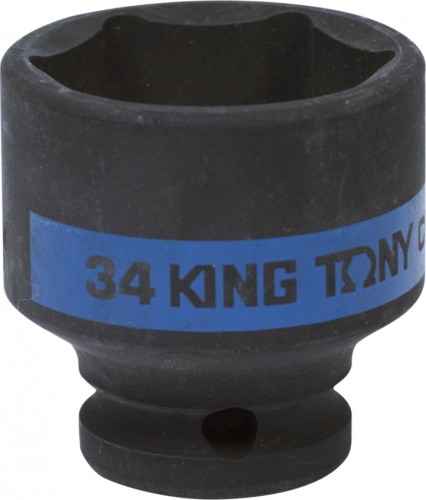 Ударная головка шестигранная с посадкой 1/2" KING TONY 453534М 34 мм 453534M
