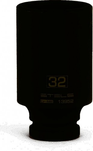 Ударная головка шестигранная с посадкой 1/2" STELS 13952 32 мм глубокая