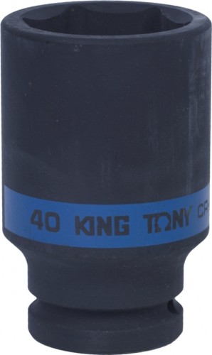 Ударная головка шестигранная с посадкой 3/4" KING TONY 643540М 40 мм глубокая 643540M