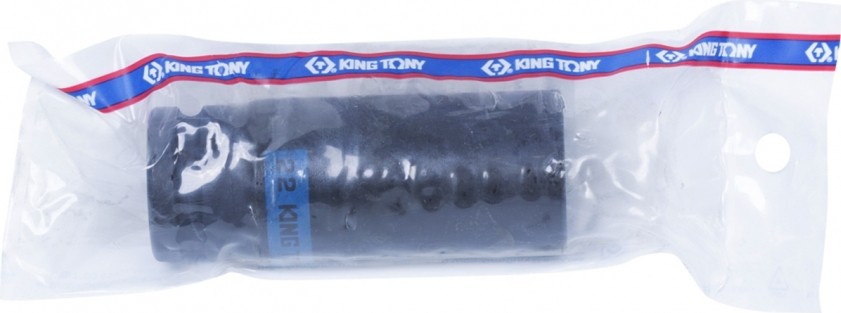 Ударная головка шестигранная с посадкой 1/2" KING TONY 443522М 22 мм глубокая 443522M - изображение 3