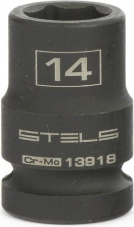 Ударная головка шестигранная с посадкой 1/2" STELS 13918 14 мм