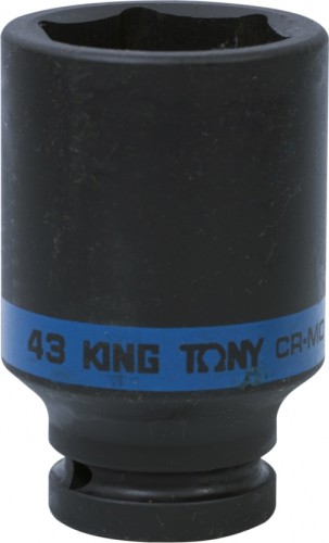 Ударная головка шестигранная с посадкой 3/4" KING TONY 643543М 43 мм глубокая 643543M