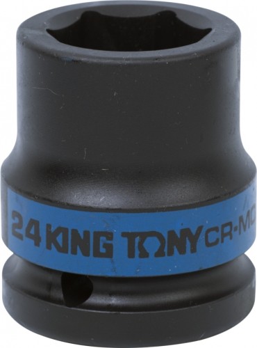 Ударная головка шестигранная с посадкой 3/4" KING TONY 653524M 24 мм