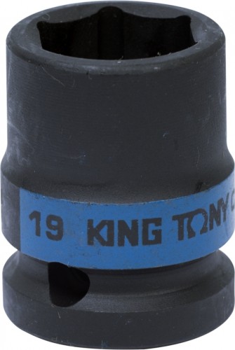 Ударная головка шестигранная с посадкой 1/2" KING TONY 453519М 19 мм 453519M