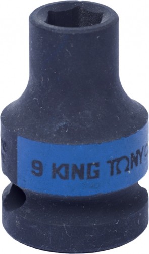 Ударная головка шестигранная с посадкой 1/2" KING TONY 453509М 9 мм 453509M