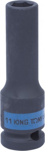Ударная головка шестигранная с посадкой 1/2" KING TONY 443511М 11 мм глубокая 443511M