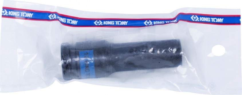 Ударная головка шестигранная с посадкой 1/2" KING TONY 443512М 12 мм глубокая 443512M - изображение 3