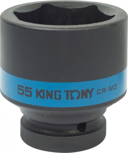 Ударная головка шестигранная с посадкой 1" KING TONY 853555М 55 мм 853555M