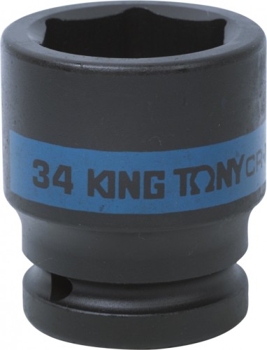 Ударная головка шестигранная с посадкой 3/4" KING TONY 653534M 34 мм