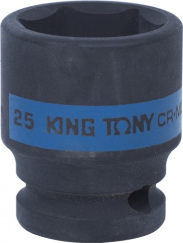 Ударная головка шестигранная с посадкой 1/2" KING TONY 453525М 25 мм 453525M