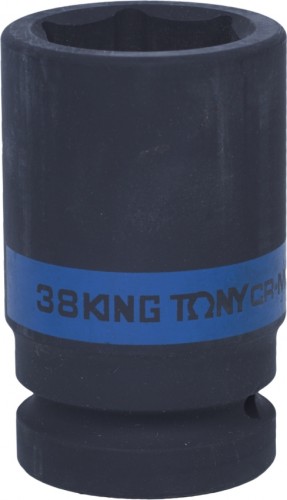 Ударная головка шестигранная с посадкой 1" KING TONY 843538М 38 мм глубокая 843538M
