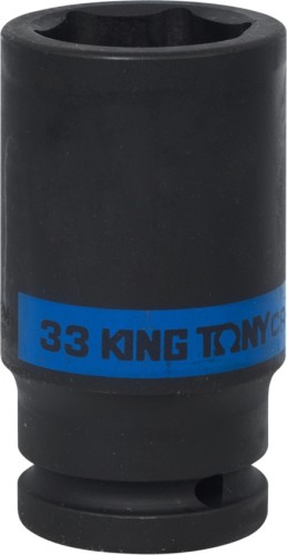 Ударная головка шестигранная с посадкой 3/4" KING TONY 643533М 33 мм глубокая 643533M