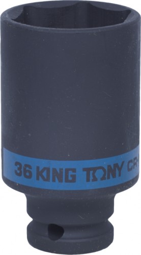 Ударная головка шестигранная с посадкой 1/2" KING TONY 443536M 36 мм глубокая
