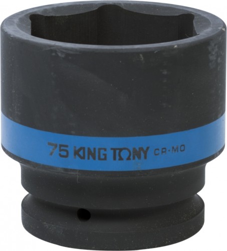 Ударная головка шестигранная с посадкой 1" KING TONY 853575М 75 мм 853575M