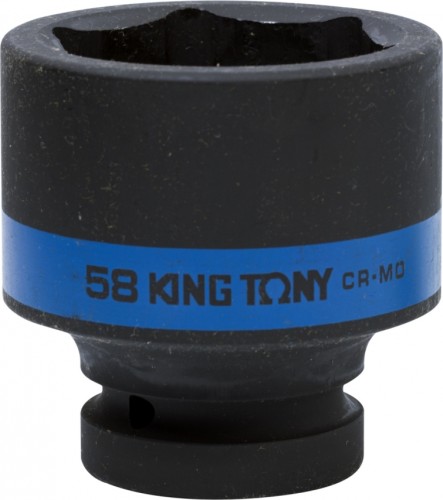 Ударная головка шестигранная с посадкой 1" KING TONY 853558М 58 мм 853558M