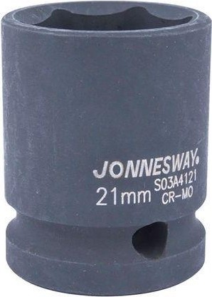 Ударная головка шестигранная с посадкой 1/2" JONNESWAY S03A4121 21 мм 047188