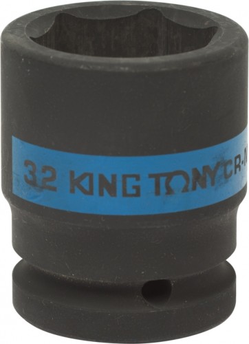 Ударная головка шестигранная с посадкой 3/4" KING TONY 653532M 32 мм