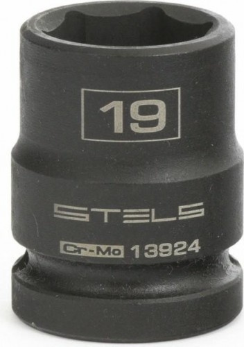 Ударная головка шестигранная с посадкой 1/2" STELS 13924 19 мм