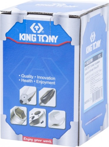 Ударная головка шестигранная с посадкой 3/4" KING TONY 643519М 19 мм глубокая 643519M - изображение 3