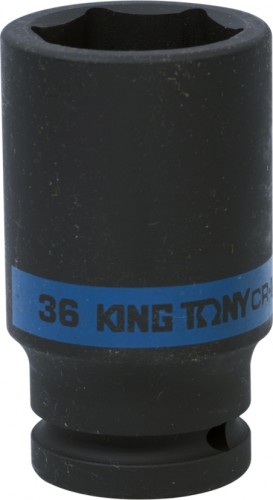 Ударная головка шестигранная с посадкой 3/4" KING TONY 643536М 36 мм глубокая 643536M
