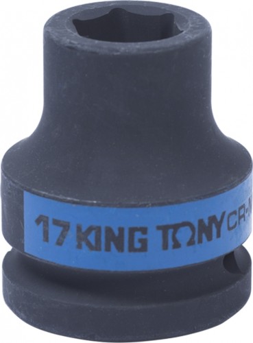 Ударная головка шестигранная с посадкой 3/4" KING TONY 653517M 17 мм