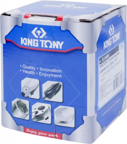 Ударная головка шестигранная с посадкой 1 1/2" KING TONY 953560M 60 мм - изображение 3