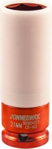 Ударная головка шестигранная с посадкой 1/2" JONNESWAY S03AD4321 для легкосплавных колесных дисков, 21 мм 099429