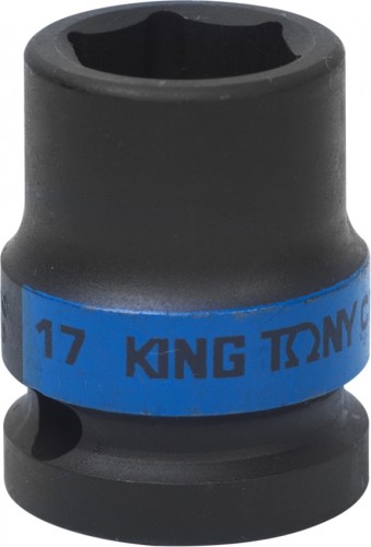 Ударная головка шестигранная с посадкой 1/2" KING TONY 453517М 17 мм 453517M