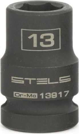 Ударная головка шестигранная с посадкой 1/2" STELS 13917 13 мм
