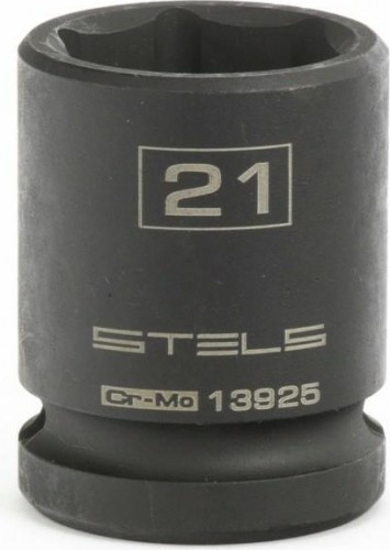 Ударная головка шестигранная с посадкой 1/2" STELS 13925 21 мм