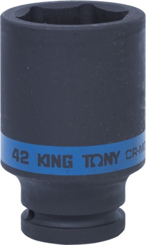 Ударная головка шестигранная с посадкой 3/4" KING TONY 643542М 42 мм глубокая 643542M