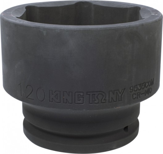 Ударная головка шестигранная с посадкой 1 1/2" KING TONY 9535C0М 120 мм 9535C0M