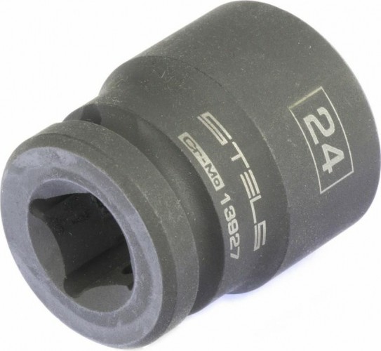 Ударная головка шестигранная с посадкой 1/2" STELS 13927 24 мм