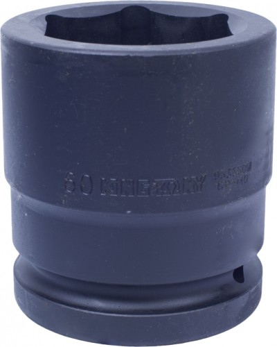 Ударная головка шестигранная с посадкой 1 1/2" KING TONY 953560M 60 мм