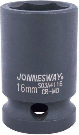 Ударная головка шестигранная с посадкой 1/2" JONNESWAY S03A4116 16 мм 047829