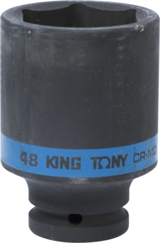 Ударная головка шестигранная с посадкой 3/4" KING TONY 643548М 48 мм глубокая 643548M