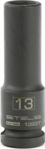 Ударная головка шестигранная с посадкой 1/2" STELS 13937 13 мм глубокая