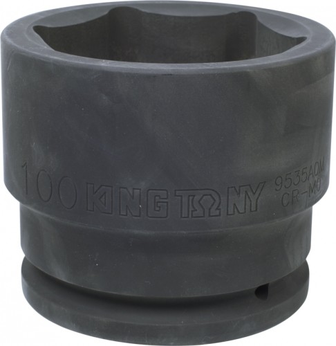 Ударная головка шестигранная с посадкой 1 1/2" KING TONY 9535A0М 100 мм 9535A0M