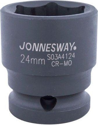 Ударная головка шестигранная с посадкой 1/2" JONNESWAY S03A4124 24 мм 047834