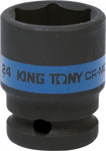 Ударная головка шестигранная с посадкой 1/2" KING TONY 453524М 24 мм 453524M