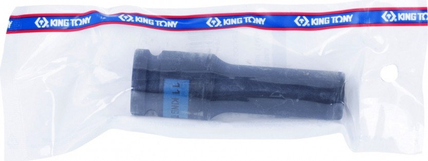 Ударная головка шестигранная с посадкой 1/2" KING TONY 443511М 11 мм глубокая 443511M - изображение 3