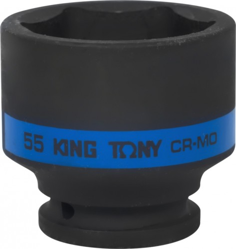 Ударная головка шестигранная с посадкой 3/4" KING TONY 653555M 55 мм