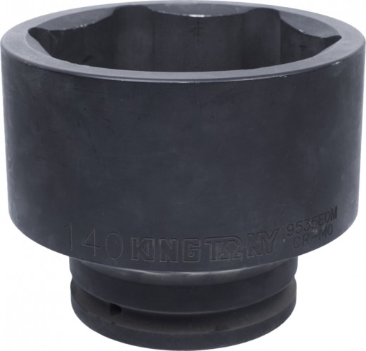 Ударная головка шестигранная с посадкой 1 1/2" KING TONY 9535E0М 140 мм 9535E0M