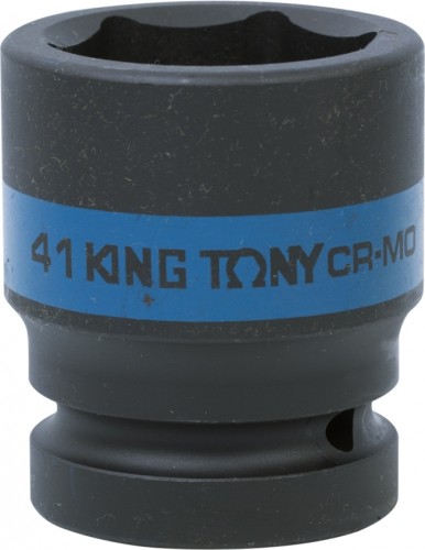 Ударная головка шестигранная с посадкой 1" KING TONY 853541М 41 мм 853541M