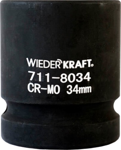 Ударные головки 6-ти гранные с посадкой 1" WiederKraft WDK-711-8034 34 мм в0000119991