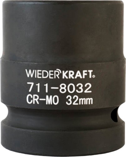 Ударные головки 6-ти гранные с посадкой 1" WiederKraft WDK-711-8032 32 мм в0000119989