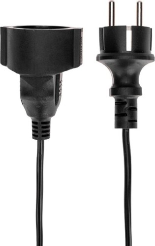 Удлинитель без катушки Proconnect 13-4909 ПВС 3х0,75мм², 10м, с/з, черный - изображение 2