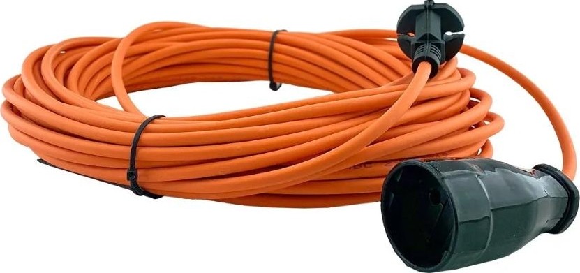 Удлинитель GLANZEN ES-10-001 силовой шнур штепс. гнездо пвс 2х0,75 10 м